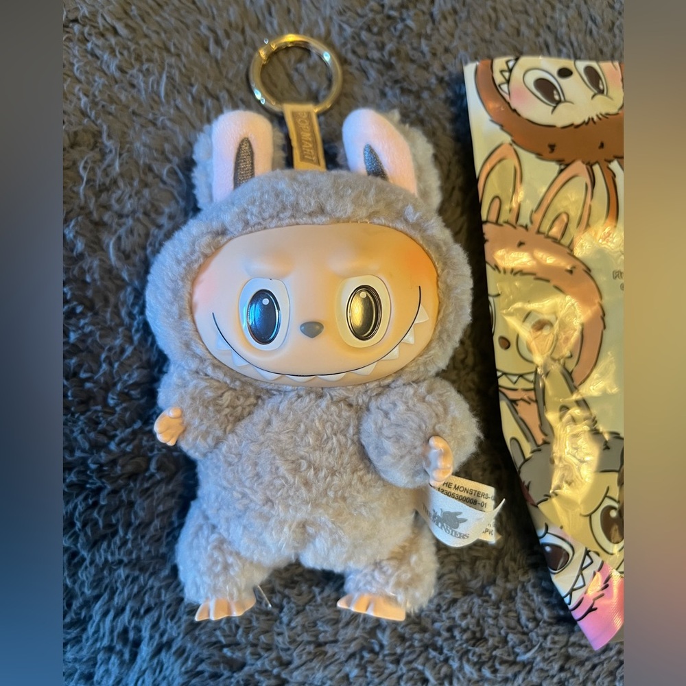 Authentic grey labubu